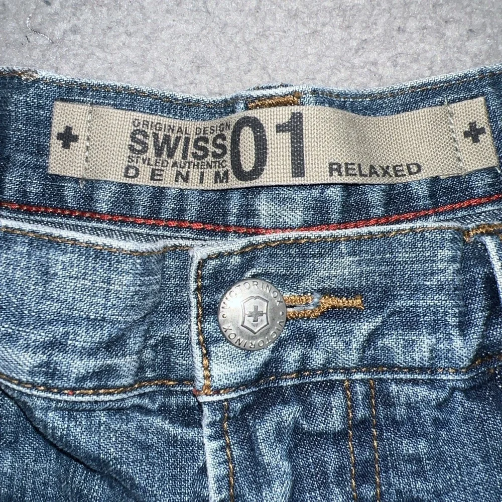 VTG Swiss Army Victorinox 01 Jeans Men's 32x32 (30x30) Blue Denim Relaxed Pants